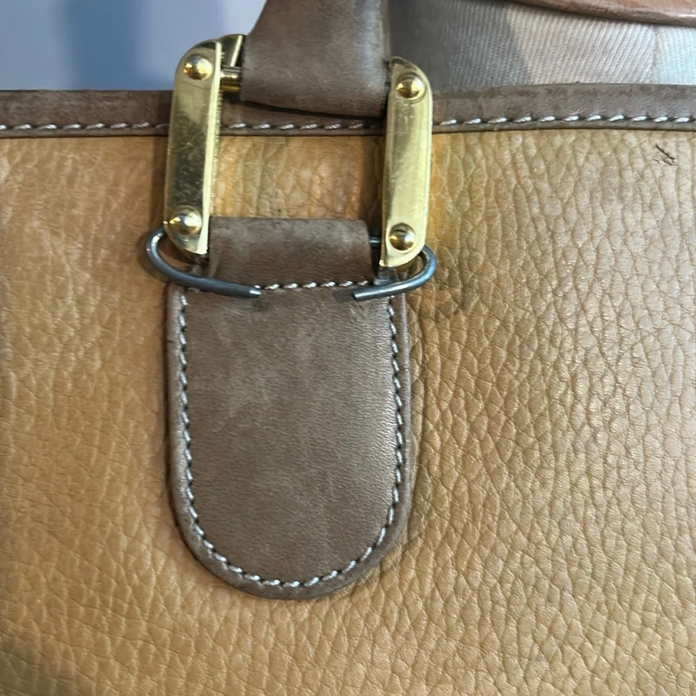 Authentic LOEWE Briefcase Shoulder Clutch Bag Needs repair handles etc photo‎